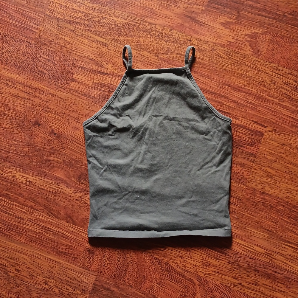 High neck crop top